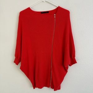 #0041# BYPAC by Paris cashmere Red sweater size FS